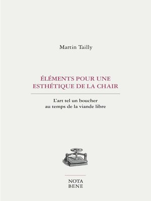 cover image of Éléments pour une esthétique de la chair